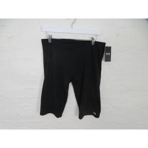 TYR Jammer Swim Bottoms Mens 38 XL Black Durafast Racer Leggings Swimming
